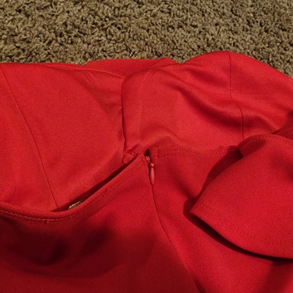 RED mini dress - Picture 3 of 4